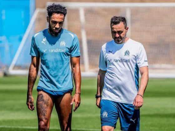 文章图片：OM：Roberto De Zerbi欢呼Aubameyang