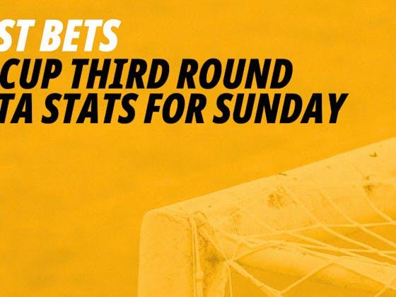 文章图片：足总杯Opta统计数据：周日第三轮比赛的最佳投注