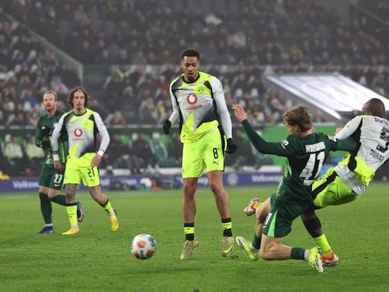 文章图片:多特蒙德击败沃尔夫斯堡时死亡的Guirassy决定者